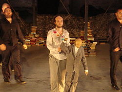 Sidi Larbi Cherkaoui à la fin du spectacle Apocrifu à Tivoli en juin 2009
