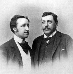 Siegfried Wagner et Felix Mottl, à droite.