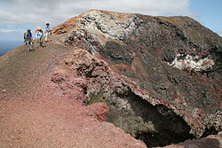 Vue du sommet du volcan Chico de la Sierra Negra.