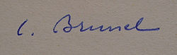 Signature de Clovis Brunel