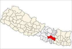 Localisation du district de Sindhuli