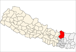 Localisation du district de Solukhumbu