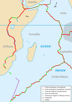 Carte de la Plaque somalienne