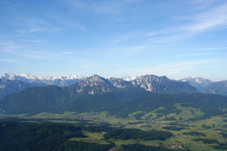 Vue du Zwiesel (à droite au second plan).