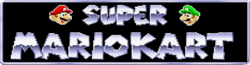 Logo de Super Mario Kart.