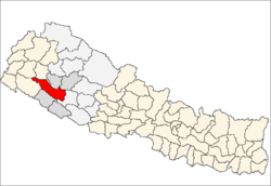 Localisation du district de Surkhet