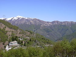 Vue du sommet depuis le col de Forcora.