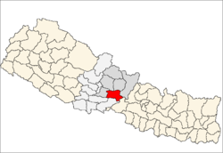 Localisation du district de Tanahu
