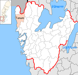 Carte de localisation de la commune dans son comté.