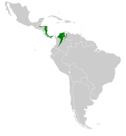 Thalurania colombica map.svg