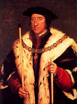 Thomas Howard, 3e duc de Norfolk par Hans Holbein.