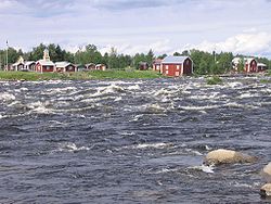 Les rapides de Kukkola sur le Torne.