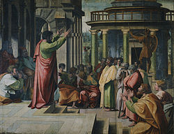 V&A - Raphael, St Paul Preaching in Athens (1515).jpg