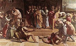 V&A - Raphael, The Death of Ananias (1515).jpg