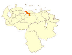 Localisation de l'État d'Aragua