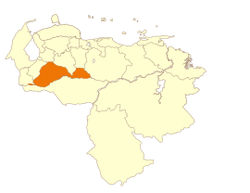 Localisation de l'État Barinas