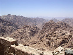 Vue du sommet du Mont Sinaï