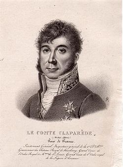 Portrait du Général Michel-Marie Claparède. Lithographie de Villain, 1832.