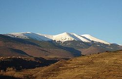 Vue du Moncayo depuis Alcala (province de Saragosse)