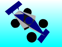 Exemple de véhicule utilisé dans le jeu. Le modèle présenté ici a été réalisé par Lyserg en 2004 pour une compétition organisée par BenjaminVilleneuve.