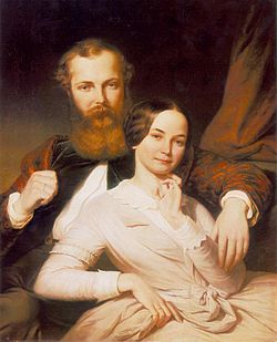 Mihály Mosonyi et sa femme
