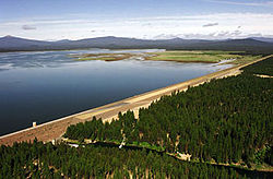 Wickiup Dam and Wickiup Reservoir in central Oregon.jpg