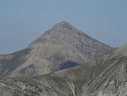 Monte Corvo vu de Campo Pericoli