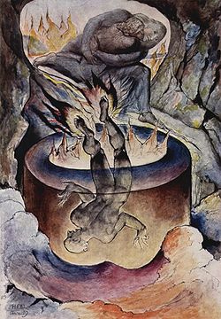 L'enfer, chant 19 par William Blake