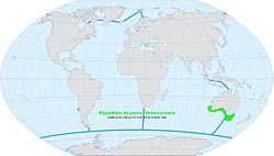  Répartition du genre Heterozostera