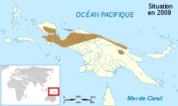 Xenorhina oxycephala map-fr.svg