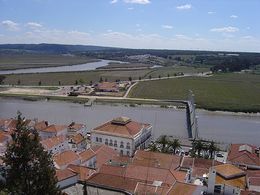 Le fleuve Sado vu du château d'Alcácer do Sal.
