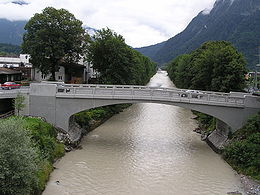 Pont sur l'Ill reliant Bludenz et Bürs.