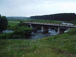 Pont sur la Pychma près de Beloïarsk dans l'oblast de Sverdlovsk.