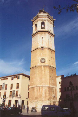 Castellón : la tour d'El Fadrí.