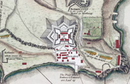 Carte de Fort Carillon, en 1758