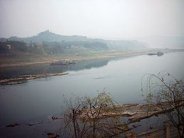 Le Jialing à Hechuan dans la municipalité de Chongqing