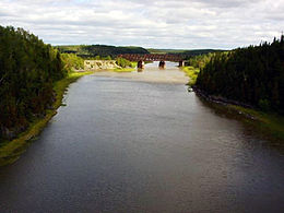 La rivière Kinojévis près de Rouyn-Noranda.