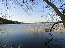 Le lac de Kleinpritz vu de sa rive méridionale