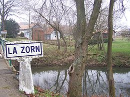 La Zorn à l'entrée de Waltenheim s/ Zorn