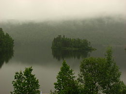 Lac Deschênes dans la brume