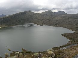 Vue du lac Chisaca.