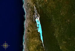 Image satellite du lac Tsimanampetsotsa.