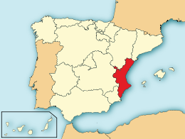 Accéder aux informations sur cette image nommée Localització del País Valencià respecte Espanya.svg.