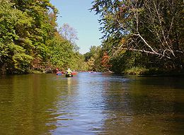 Pere Marquette River in Autumn Manistee National Forest.JPG