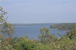 Le lac Pomme de Terre dans lequel se jette la rivière Pomme de Terre (Missouri).