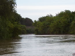 Le río Cuarto aux environs de La Carlota.