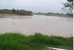 Un méandre de la rivière à Presidencia Roca, province du Chaco en Argentine.