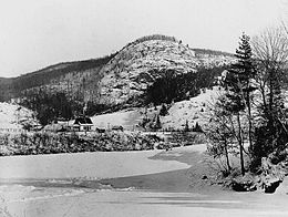 Rivière du Nord en hiver, Piedmont, vers 1900