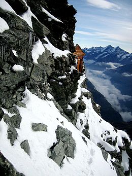 Vue du refuge de Solvay.