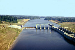 L'écluse et le barrage de Columbia.